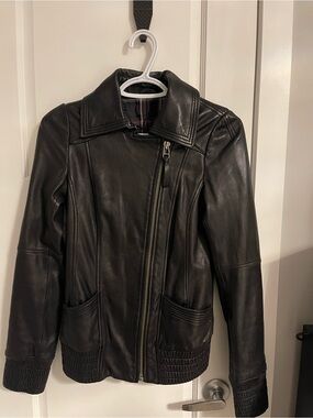 Mackage Black Leather Jacket